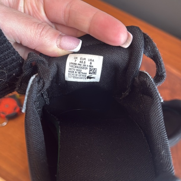 Lacoste Larond pro sneaker size 8 unisex clearance price 💯 - Picture 6 of 12